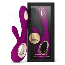 LELO SORAYA WAVE THRUSTING RABBIT VIBRATOR WITH WAVEMOTION TECHNOLOGY DEEP ROSE COLOR