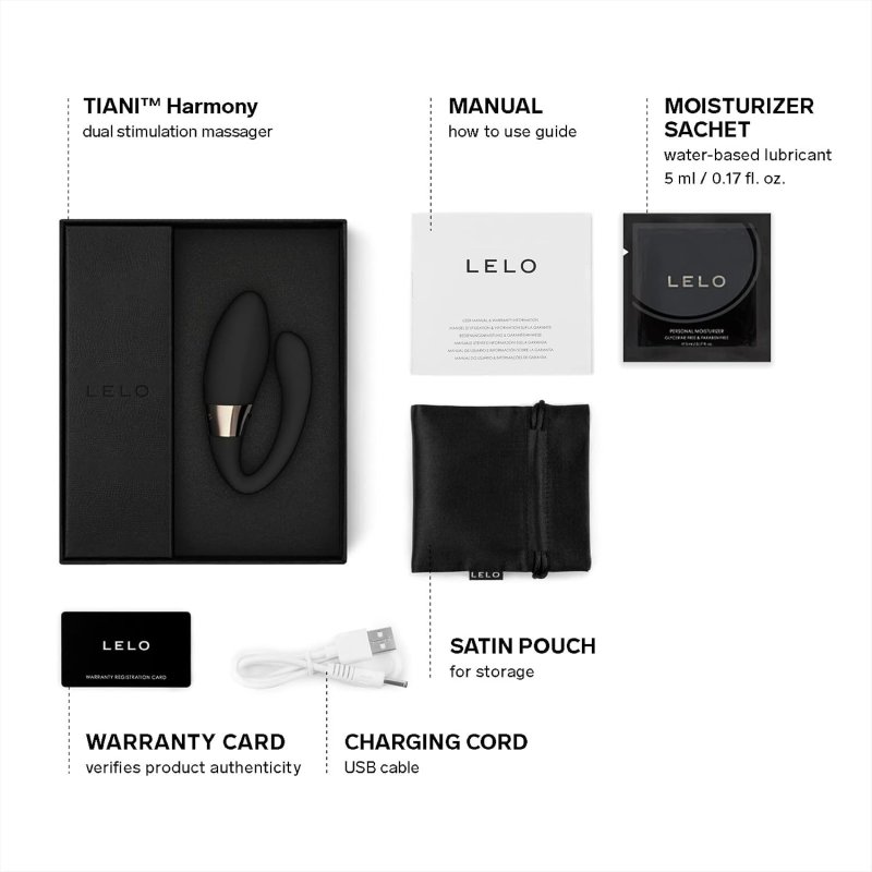 LELO TIANI HARMONY APP-CONTROLLED COUPLES VIBRATOR WITH 10 SETTINGS BLACK