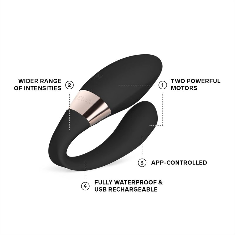 LELO TIANI HARMONY APP-CONTROLLED COUPLES VIBRATOR WITH 10 SETTINGS BLACK