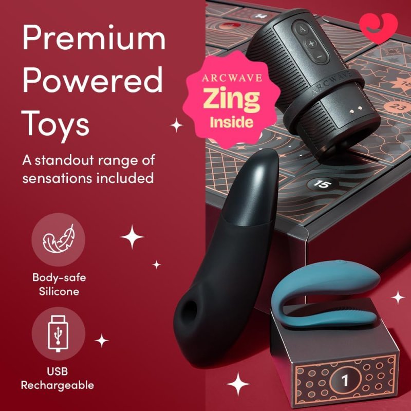 WOMANIZER LUXURY 24-DAY SEX TOY ADVENT CALENDAR 2026 OVER 900 VALUE FOR WOMEN