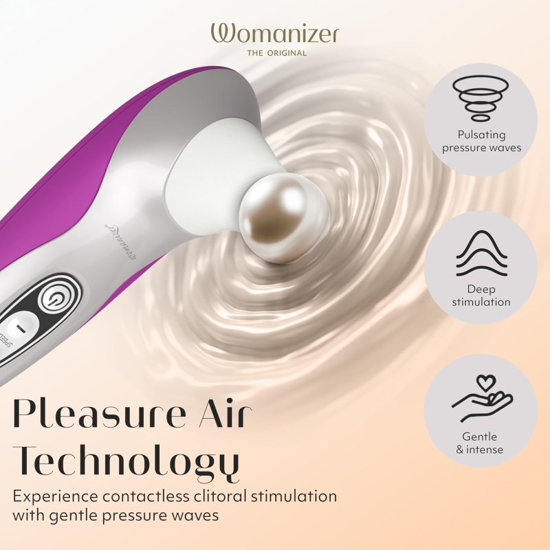 WOMANIZER PRO40 CLITORAL VIBRATOR WITH 6 SUCTION SPEEDS PERSONAL MASSAGER FOR WOMEN