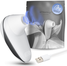 WOMANIZER STARLET CLITORAL VIBRATOR WITH 4 SUCTION SPEEDS WHITE PERSONAL MASSAGER FOR WOMEN