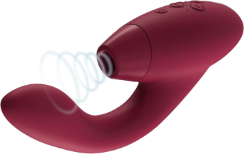 WOMANIZER DUO CLITORAL G-SPOT VIBRATOR SUCTION RABBIT TOY, 12 LEVELS, WATERPROOF