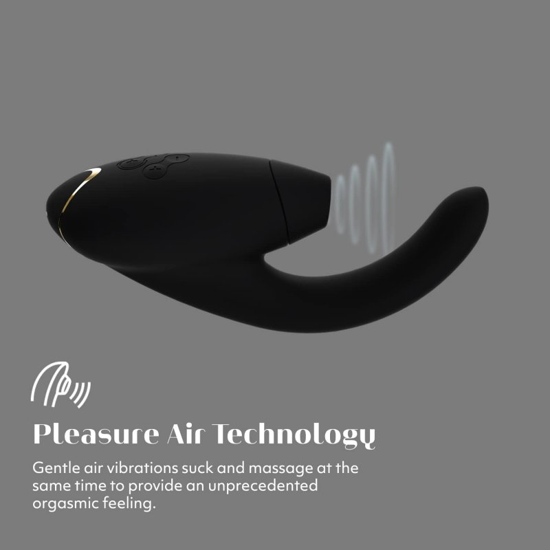 WOMANIZER INSIDEOUT CLITORAL G-SPOT VIBRATOR WITH 12 LEVELS BLACK ADULT SEX TOY