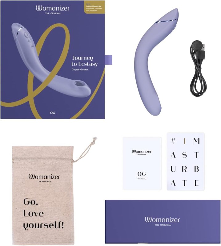 WOMANIZER OG G-SPOT VIBRATOR LILAC CLIT SUCKER SUCTION VIBRATOR FOR WOMEN