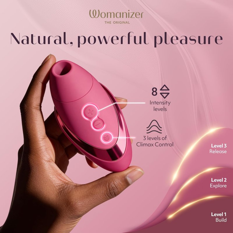 WOMANIZER NEXT LIBERTY PINK CLITORAL SUCKING TOY POWERFUL CLIT STIMULATOR FOR WOMEN