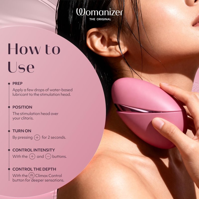 WOMANIZER NEXT LIBERTY PINK CLITORAL SUCKING TOY POWERFUL CLIT STIMULATOR FOR WOMEN