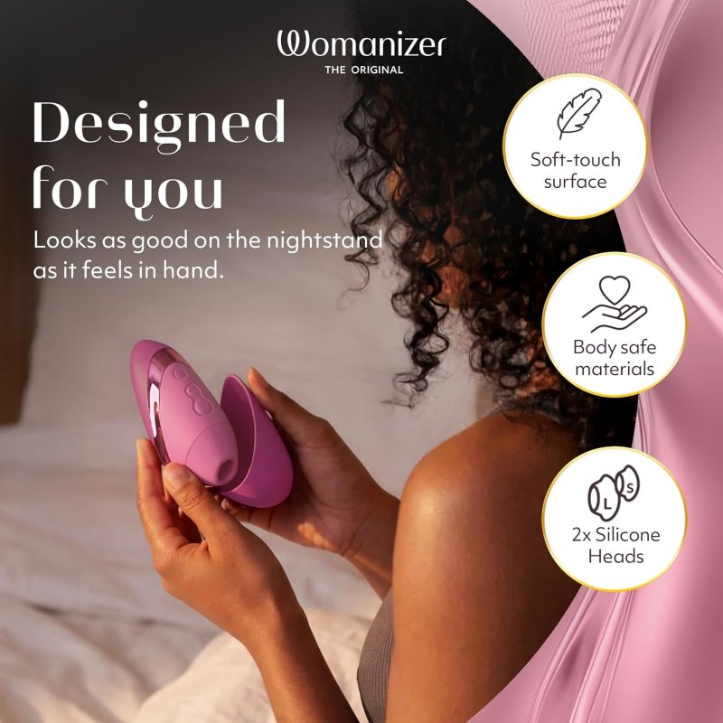 WOMANIZER NEXT LIBERTY PINK CLITORAL SUCKING TOY POWERFUL CLIT STIMULATOR FOR WOMEN