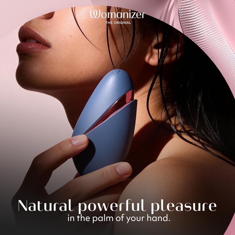 WOMANIZER NEXT LIBERTY CLITORAL SUCKING TOY POWERFUL CLIT STIMULATOR, BLUE RED OPTIONS