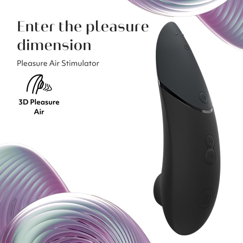 WOMANIZER NEXT 3D CLITORAL SUCKER STIMULATOR - BLACK PLEASURE AIR SEX TOY FOR WOMEN