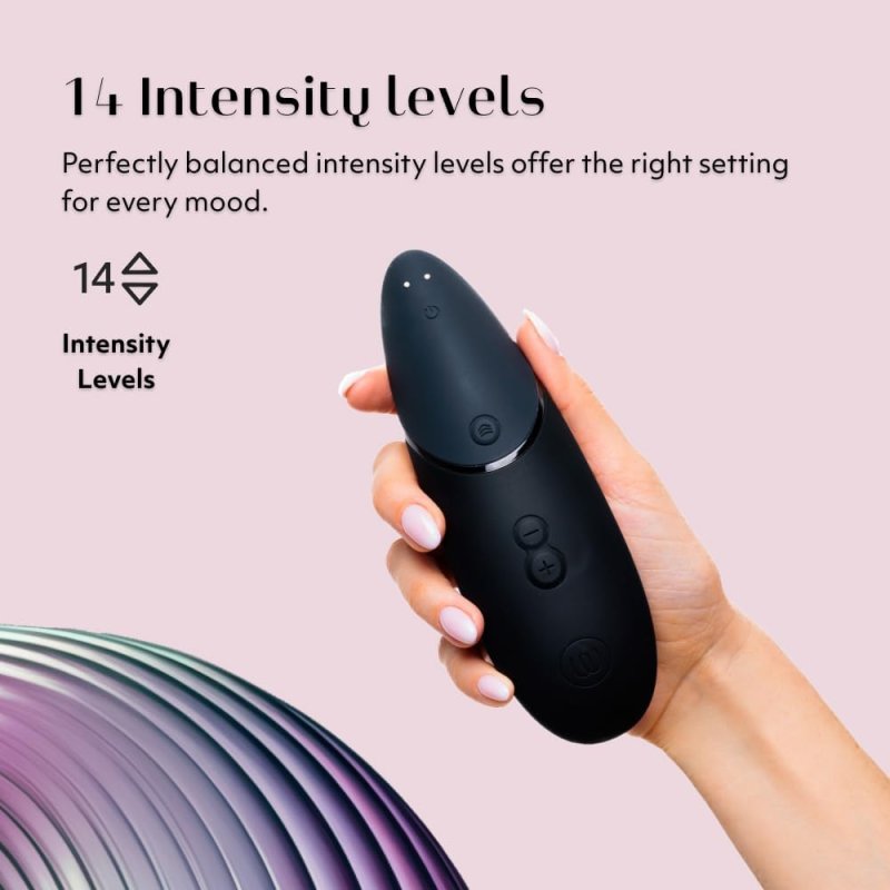 WOMANIZER NEXT 3D CLITORAL SUCKER STIMULATOR - BLACK PLEASURE AIR SEX TOY FOR WOMEN