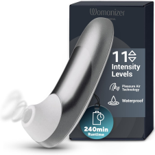 WOMANIZER PRO CLITORAL SUCTION VIBRATOR GRAY ADULT SEX TOY FOR WOMEN