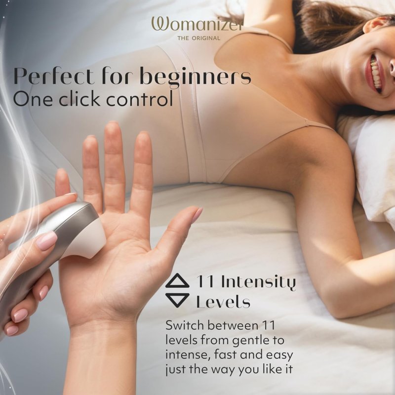 WOMANIZER PRO CLITORAL SUCTION VIBRATOR GRAY ADULT SEX TOY FOR WOMEN