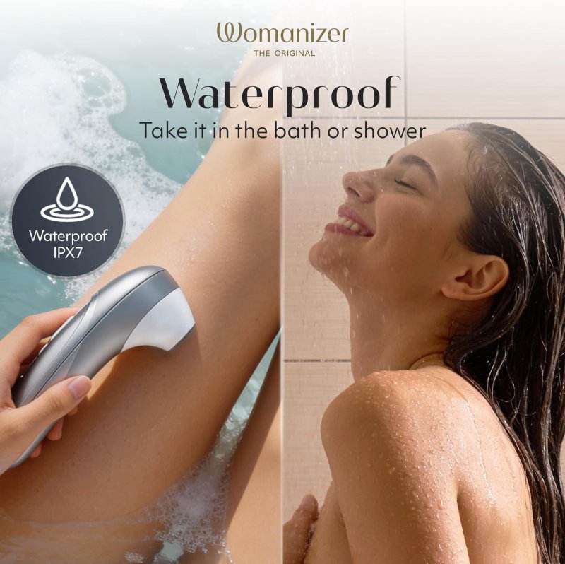 WOMANIZER PRO CLITORAL SUCTION VIBRATOR GRAY ADULT SEX TOY FOR WOMEN