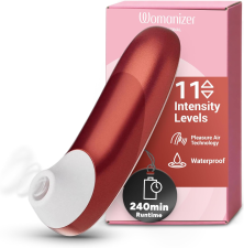 WOMANIZER PRO RED CLIT SUCKER SUCTION VIBRATOR ADULT SEX TOY FOR WOMEN