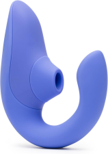WOMANIZER BLEND MINI RABBIT VIBRATOR FOR WOMEN COMPACT BLUE PERSONAL MASSAGER