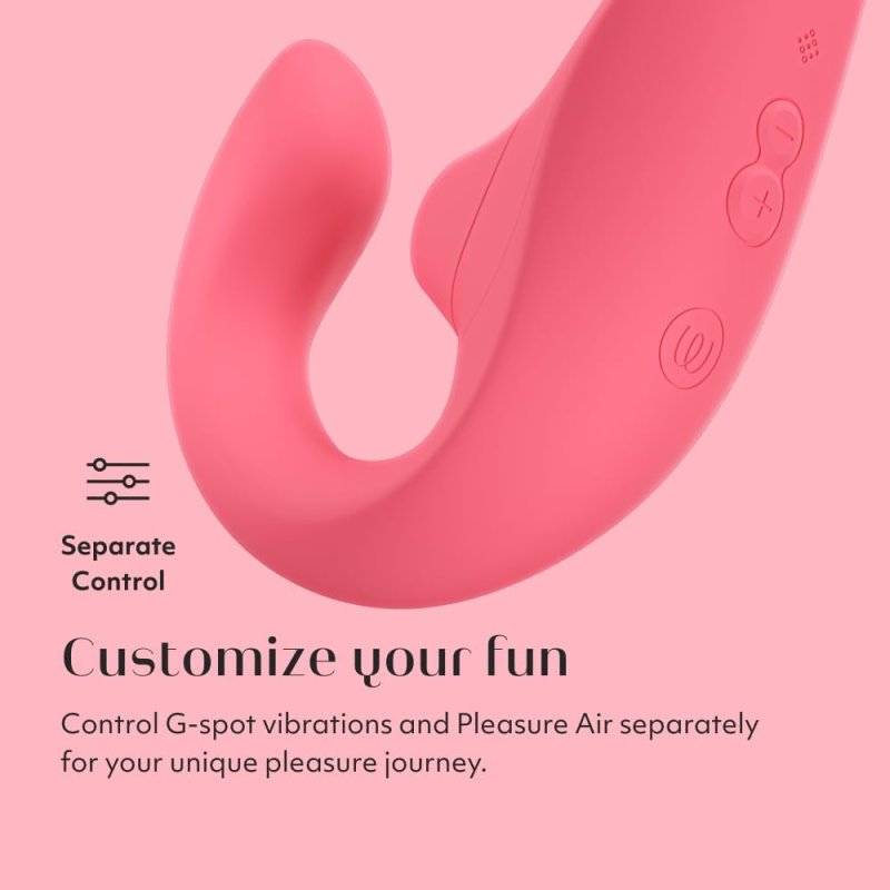 WOMANIZER BLEND MINI RABBIT VIBRATOR FOR WOMEN COMPACT ROSE EDITION, POWERFUL STIMULATION