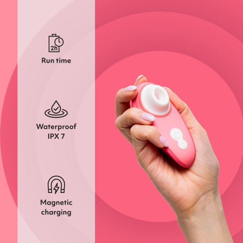 WOMANIZER LIBERTY 2 CLITORAL STIMULATOR AIR SUCKING VIBRATOR FOR WOMEN COUPLES, PINK