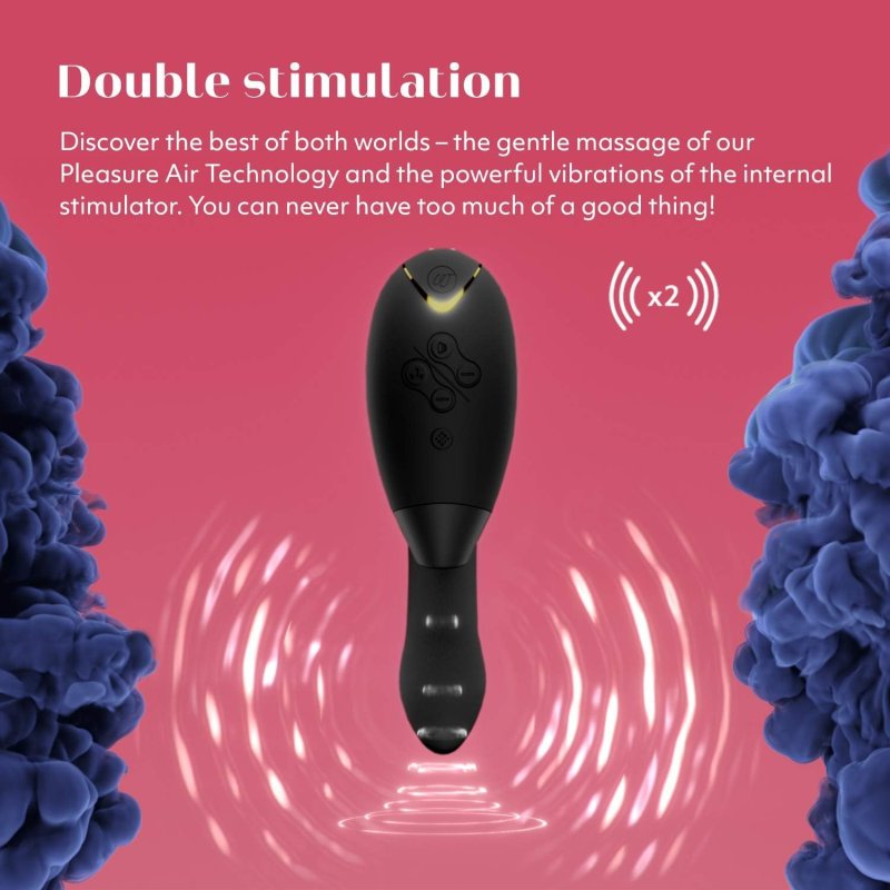 WOMANIZER DUO BLACK RABBIT VIBRATOR ARCWAVE VOY MALE MASTURBATOR BUNDLE FOR COUPLES