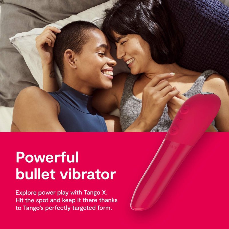 WOMANIZER PRO40 RED CLITORAL SUCKER WE-VIBE TANGO X RED BULLET VIBRATOR BUNDLE FOR WOMEN