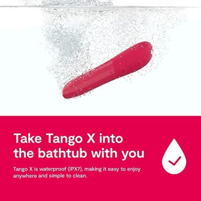 WOMANIZER PRO40 RED CLITORAL SUCKER WE-VIBE TANGO X RED BULLET VIBRATOR BUNDLE FOR WOMEN