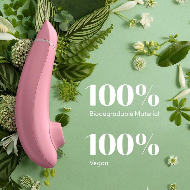WOMANIZER BORDEAUX DUO RABBIT VIBRATOR AND PREMIUM ECO-FRIENDLY CLITORAL SUCKER BUNDLE