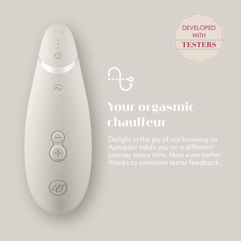 WOMANIZER PREMIUM 2 GRAY CLITORIS SUCKER DUO 1 RED DUAL STIMULATION RABBIT VIBRATOR BUNDLE