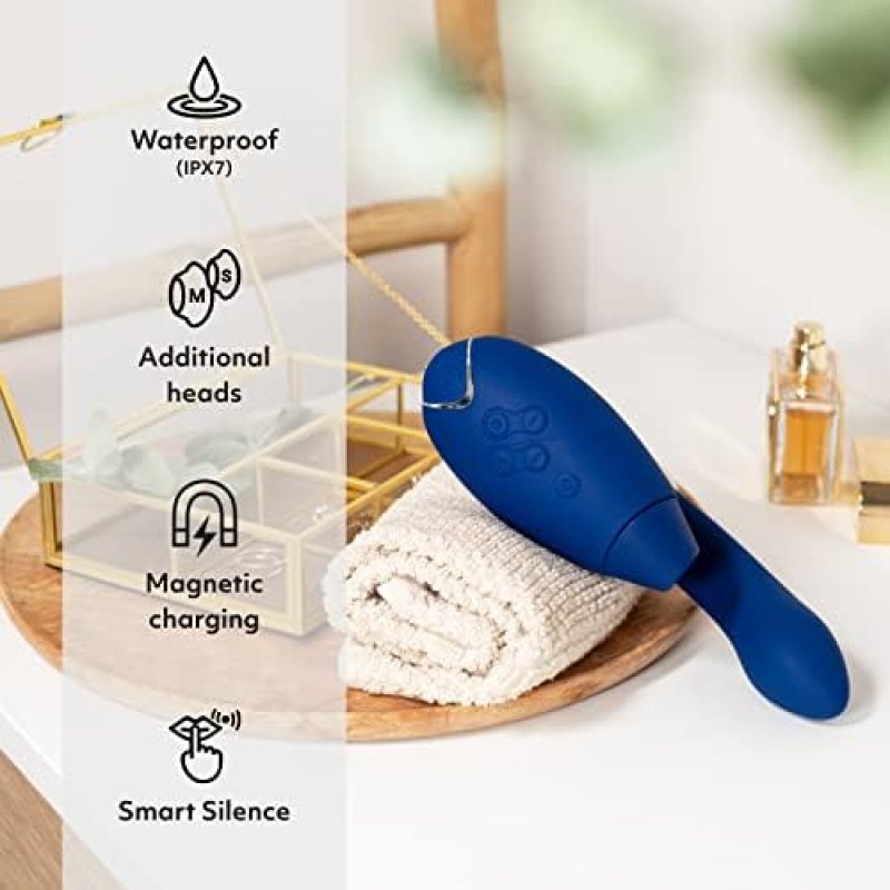 WOMANIZER DUO 2 BLUE RABBIT VIBRATOR ROMP PLEASURE KIT PREMIUM COUPLES SEX TOY BUNDLE