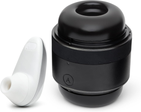 WOMANIZER STARLET WHITE CLITORAL SUCKER ARCWAVE VOY ADJUSTABLE MALE MASTURBATOR BUNDLE