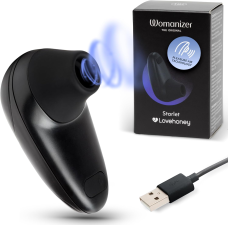 WOMANIZER STARLET CLITORAL VIBRATOR FOR WOMEN BLACK SEX TOY FOR INTENSE PLEASURE
