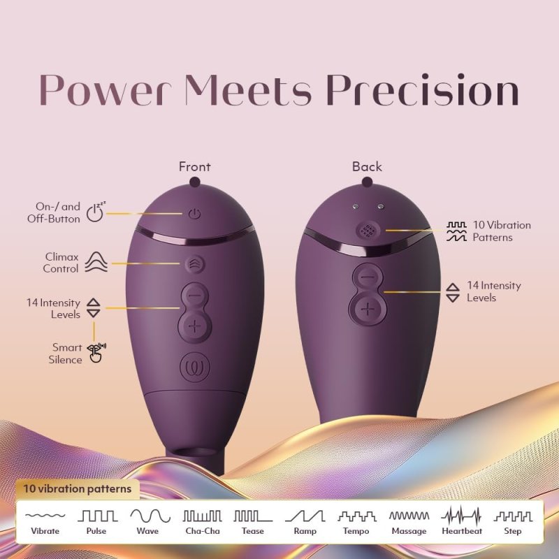 WOMANIZER NEXT DUO PURPLE RABBIT VIBRATOR FOR WOMEN G-SPOT CLITORAL STIMULATOR