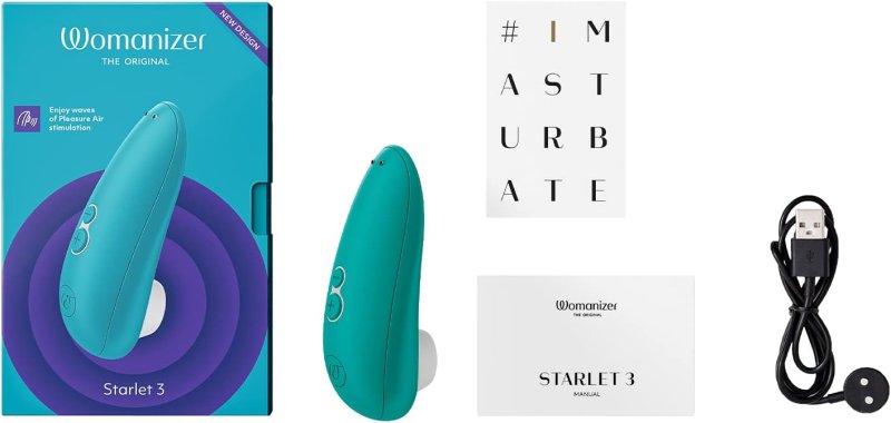 WOMANIZER STARLET 3 MINI CLITORIS VIBRATOR 6 INTENSITY LEVELS CLIT STIMULATOR MASSAGER