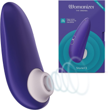 WOMANIZER STARLET 3 MINI CLIT VIBRATOR WITH 6 INTENSITY LEVELS PERSONAL MASSAGER INDIGO