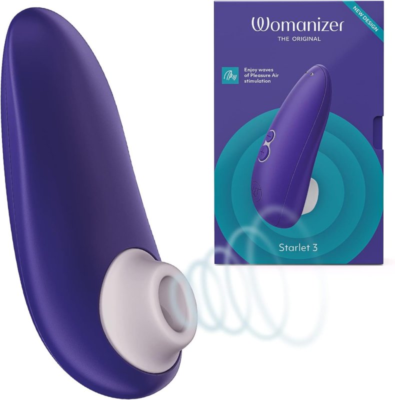 WOMANIZER STARLET 3 MINI CLIT VIBRATOR WITH 6 INTENSITY LEVELS PERSONAL MASSAGER INDIGO