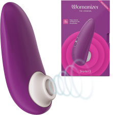 WOMANIZER STARLET 3 CLITORIS VIBRATOR MINI CLIT STIMULATOR WITH 6 INTENSITY LEVELS, VIOLET