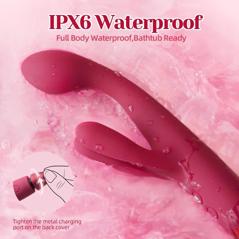 SVAKOM HEATED FINGER RABBIT VIBRATOR WITH 3 POWERFUL MOTORS PREMIUM DILDO SEX TOY