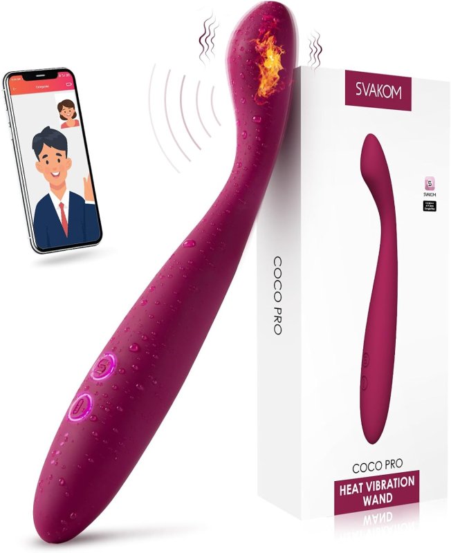 SVAKOM HEATED G-SPOT VIBRATOR WITH APP REMOTE CONTROL WIRELESS SEX TOY FOR WOMEN