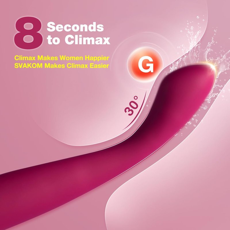 SVAKOM HEATED G-SPOT VIBRATOR WITH APP REMOTE CONTROL WIRELESS SEX TOY FOR WOMEN