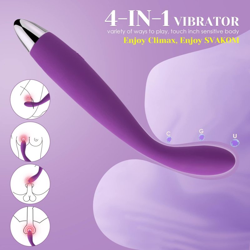 SVAKOM G SPOT VIBRATOR DILDO POWERFUL FINGER-STYLE SEX TOY FOR INTENSE PLEASURE