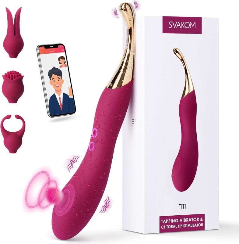SVAKOM TITI WOMEN S REMOTE CONTROL SQUIRTING VIBRATOR UPGRADED APP-ENABLED DILDO SEX TOY