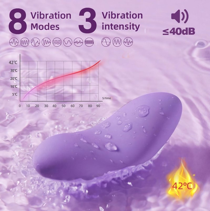 SVAKOM WEARABLE HEATED VIBRATING PANTIES WITH APP REMOTE CONTROL DISCREET SEX TOY