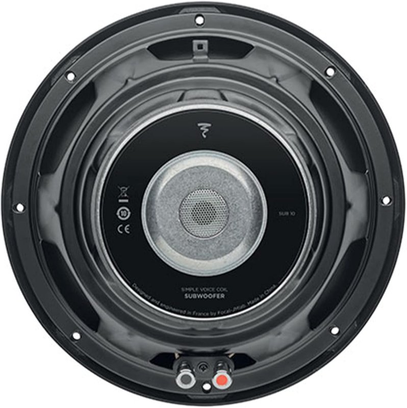 FOCAL SUB 10 10 SUBWOOFER 4-OHM SINGLE VOICE COIL 250W RMS 500W MAX POWER CAR AUDIO