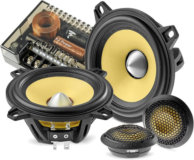 FOCAL ES 100 KE K2 EVO 4 2-WAY COMPONENT SPEAKER KIT PAIR HIGH-QUALITY CAR AUDIO SPEAKERS