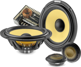 FOCAL ES 165 K2S 6.5 SHALLOW 2-WAY COMPONENT SPEAKER KIT PAIR K2 EVO CAR AUDIO SPEAKERS