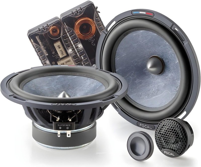 FOCAL PS 165 SF 6.5 SLATEFIBER COMPONENT SPEAKER KIT PAIR 80W RMS 160W MAX POWER