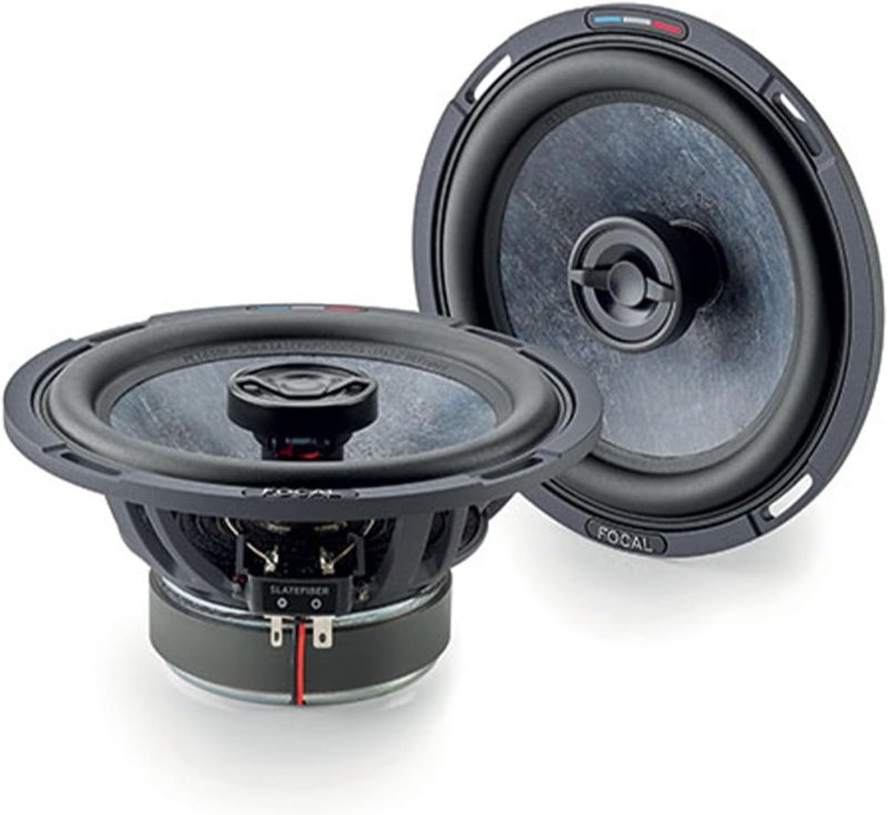 FOCAL PC 165 SF 6.5 SLATEFIBER COAXIAL CAR SPEAKERS PAIR 80W RMS 165W MAX POWER