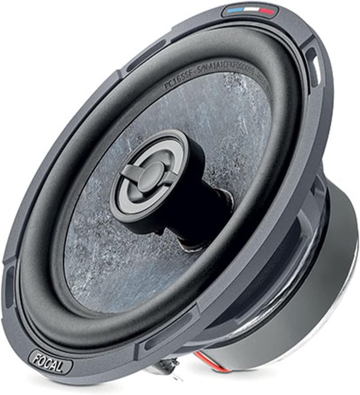 FOCAL PC 165 SF 6.5 SLATEFIBER COAXIAL CAR SPEAKERS PAIR 80W RMS 165W MAX POWER