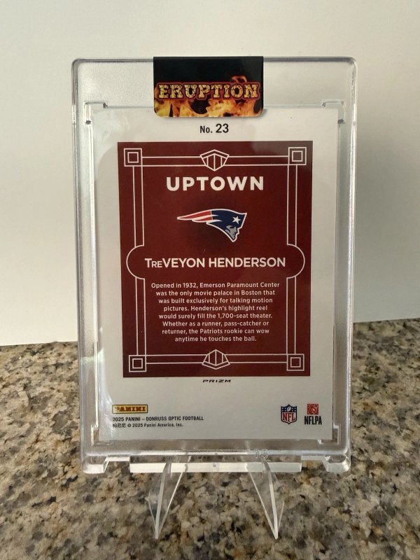 DONRUSS OPTIC FOOTBALL - TREVEYON HENDERSON UPTOWN PRIZM RC #23 2025 PANINI