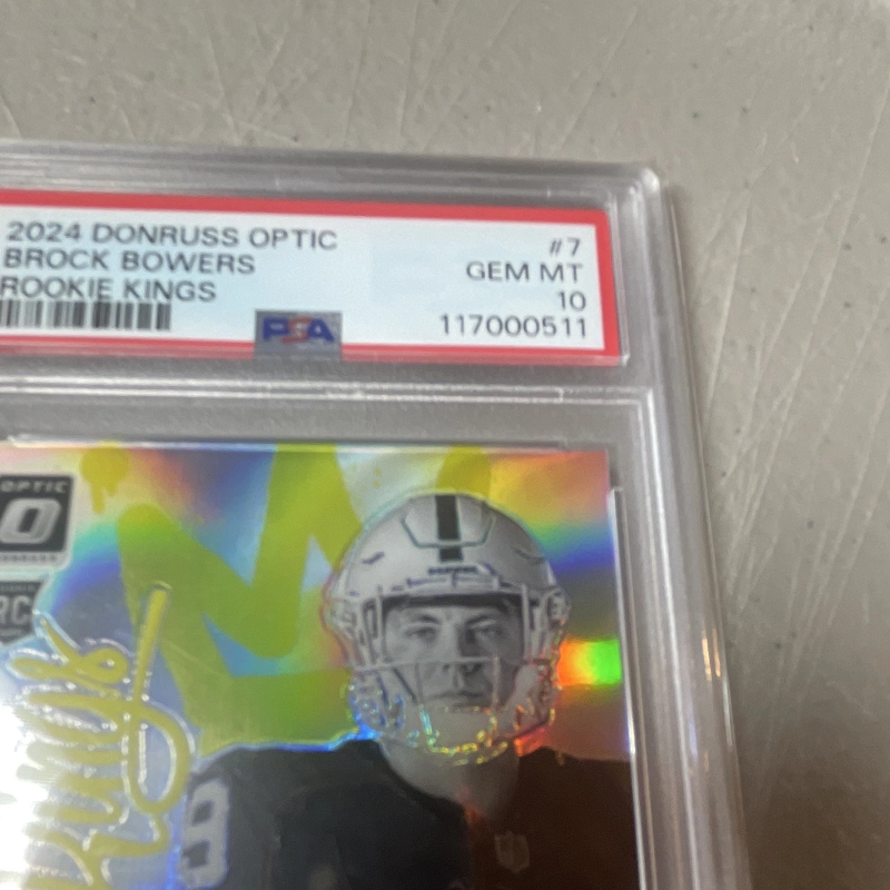 DONRUSS OPTIC BROCK BOWERS ROOKIE KINGS #7 RAIDERS PSA 10 2024 PANINI