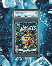DONRUSS 2024 OPTIC LEBRON JAMES NET MARVELS HOLO FAST BREAK #24 PSA 9